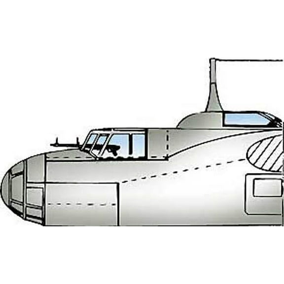 Dornier Do 17 E/M/P Vacuform Canopy Set #1 for Hobbycraft (1/48 model kit accessory)