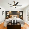 thumbnail image 3 of 48" Modern Gold Smart Ceiling Fan with Dimmable LED  Light and Remote, 3 of 8