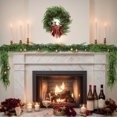 thumbnail image 1 of Adorno Navideño Colgante de Ratán Artificial para Interiores, Ideal para El Día de Acción de Gracias, Fiestas Navideñas, Chimenea y Árbol de Navidad. Plástico Verde, 120 Cm. Decoración Versátil para, 1 of 7