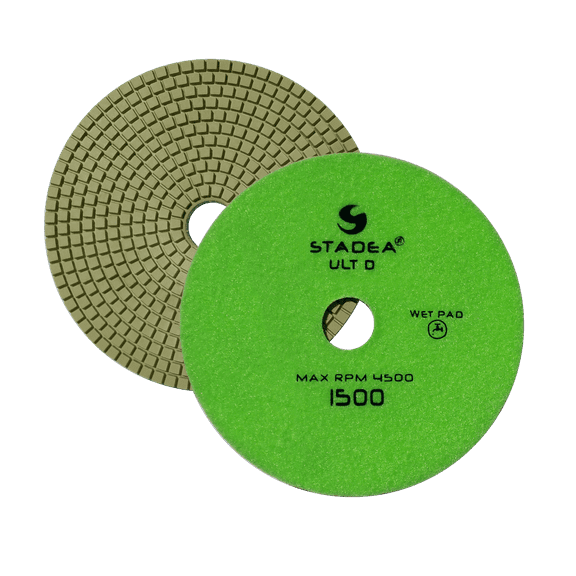 STADEA 5" Diamond Polishing Pads Grit 1500 Wet for Granite Concrete Stone Polishing