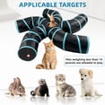 thumbnail image 3 of Cat Tunnel for Indoor Cats Large, with Play Ball S-Shape 5 Way Collapsible Interactive Peek Hole Pet Tube Toys, Puppy, Kitty, Kitten, Rabbit, 3 of 7