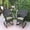 Black, variant on Jeco Set of 2 Windsor Espresso Resin Wicker Rocker Chair with Brick Red Cushions