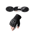 thumbnail image 2 of Guantes Tácticos Militares Sin Dedos Para Motocicleta Talla M: 7.5-7.9 pulgadas Lab.G Negro, 2 of 5