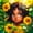 Green Gold, variant on Castle Fairy Sunflower Black Girl Twin Comforter Sets 2pcs,Butterfly Print Bedding Set,Yellow Blue,1 Comforter and 1 Pillowcase