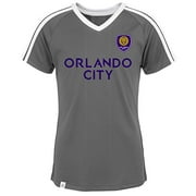 MLS by Outerstuff Short Sleeve Club Top, Graphite, Youth Girls Large(14)