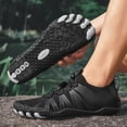 thumbnail image 5 of Lightweight Barefoot Shoes for Women Men Breathable Non Slip Athletic Footwear Wide Toe Box Water Shoes for Hiking Black Size 7, 5 of 9