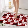 thumbnail image 3 of Red Valentines Door Mat&nbsp;Indoor Outdoor Entrance, Non Slip Small Rug for Kitchen Bathroom Entryway Rug, Black White Love Heart Washable Doormat Floor Mat for Office Home Decor 16x24 Inch, 3 of 8