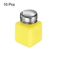 thumbnail image 3 of 10pcs Solvent Alcohol Dispenser 120ml(4oz) Nail Polish Remover Push Down Liquid Dispenser Pump Bottle with Stainless Steel Press Head for Acetone Cleanser Polish Remover, Yellow, 3 of 6