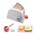 thumbnail image 4 of MERIGLARE Mini Machine à Pain en Bois Simulation Omelette Jeu de Rôle Cuisine, 4 of 8
