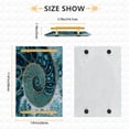 thumbnail image 3 of Iauyy Modern Square Bathroom Tray with Handles - Acrylic & Aluminum Alloy Vanity Countertop Organizer ，Shell Of The Stone Mautilus, 3 of 7