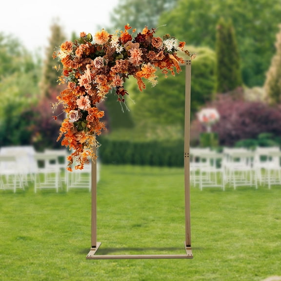 Autrinix 7ft Wood Wedding Arch, Natural Wood, Stable Base, DIY Decoration, Perfect for Weddings, Engagements, Baby Showers, and Parties