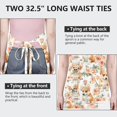 thumbnail image 6 of Corgi Dog and Flower Florals Apron-Garden Aprons for Women with Pockets-Cotton Linen Waterproof Kitchen Cooking Gardening Aprons Adjustable for Kitchen,Cooking,BBQ and Salon 33x27 Inch, 6 of 7