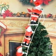 thumbnail image 2 of ZenBath Christmas Decor Santa Claus Climb Ladder Hanging Decoration Xmas Hanging Decoration for Festival Party Supplies,8" (3 Christmas Santa Claus), 2 of 6