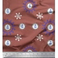 thumbnail image 1 of Soimoi Moss Georgette Fabric Berries & Damask Decorative Fabric Prints by Yard 42 Inch Wide, 1 of 3