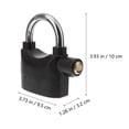 thumbnail image 3 of Miangastore 2Pcs Universal Security Alarm Bike Lock Durable U Lock (Black), 3 of 9