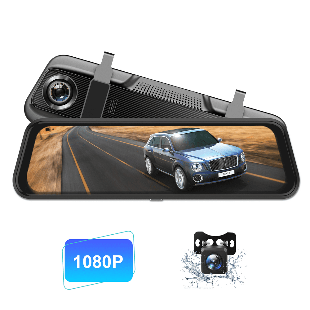 VanTop H609 Dash Camera 1080P Mirror Dual Dash Cam, 10" IPS Full Touch