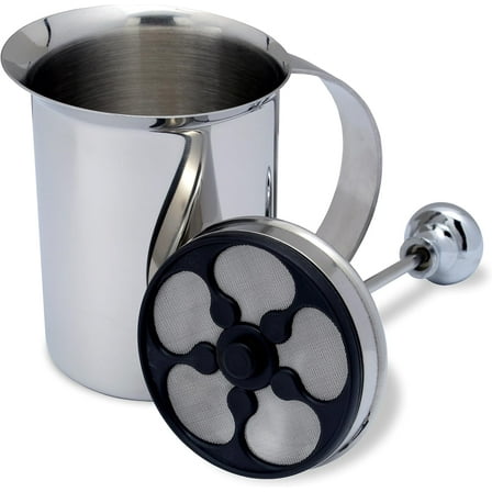 Bellemain Handheld Milk Frother, Stainless Steel Hand Frother Mixer for Coffee & Lattes, 14 oz