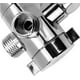 thumbnail image 4 of 1 pieza (plateada) válvula desviadora de brazo de ducha de 3 vías soporte universal para cabezal de ducha, rociador superior de tres vías separador de agua derivación accesorio de cuna de 3 vías para habitación Rojo Verde, 4 of 5