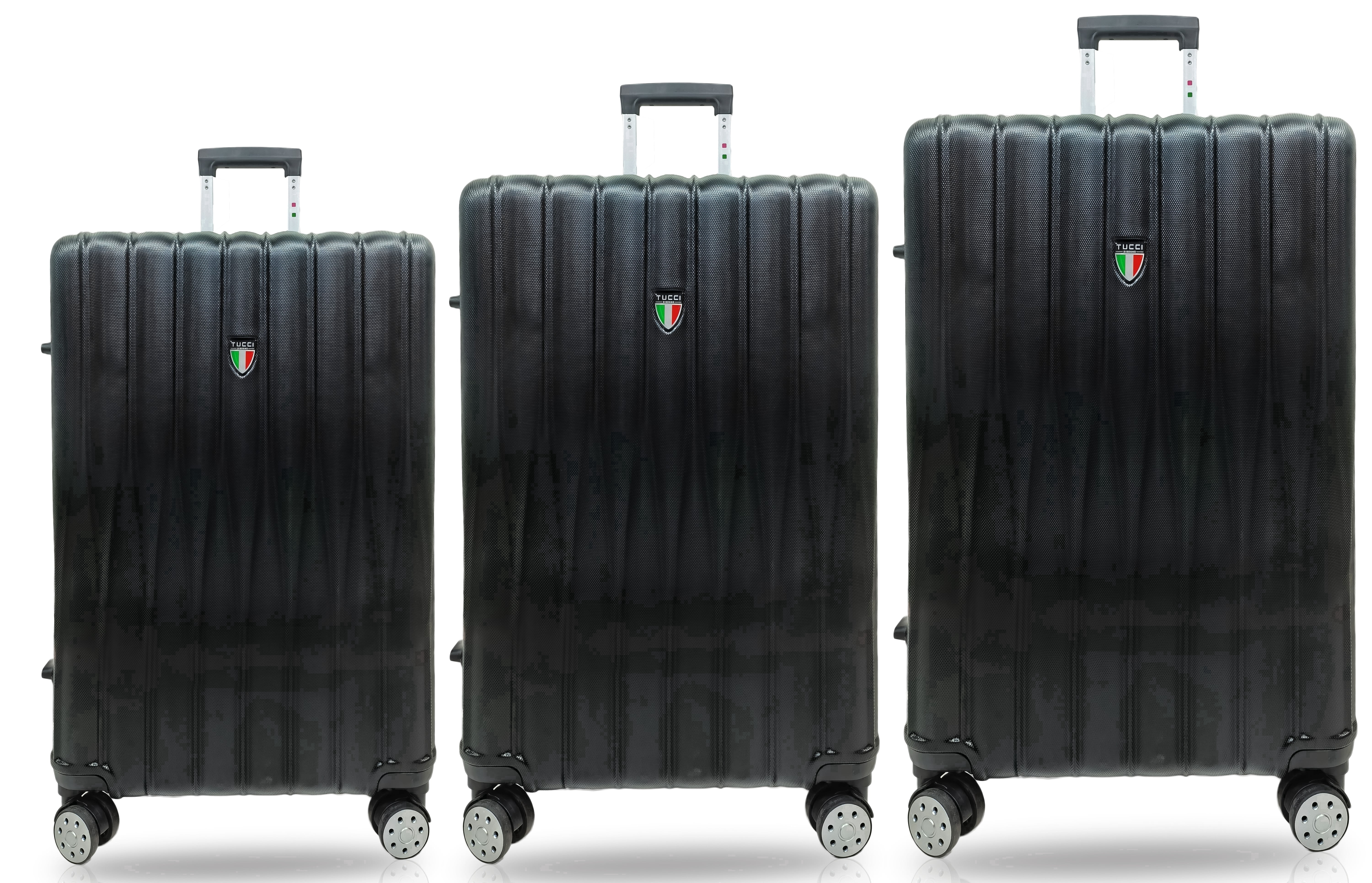 Nicole Miller Carry-On Pink Suitcase, 3-Piece Hardside Rainbow