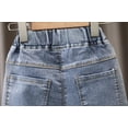 thumbnail image 4 of Kids Baby Girls Casual Clothes Jeans Trousers Toddler Infant Denim Clothing Pants Children Bottoms 1 2 3 4 5 6 7 Years, 4 of 6