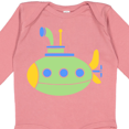thumbnail image 4 of Inktastic Cute Green Submarine Boys or Girls Long Sleeve Baby Bodysuit, 4 of 5