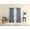 Chambray, variant on BrylaneHome Douro Abstract Geo Window Panel