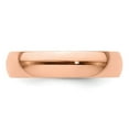 thumbnail image 4 of Auriga Fine Jewelry 14K Rose Gold 5mm Lightweight Half Round Wedding Band for Women Size 8.5, 4 of 6