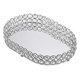 thumbnail image 1 of Mirrored Crystal Vanity Makeup Tray, Jewelry Trinket Storage Tray Cosmetic Perfume Display Tray (Si, 1 of 5