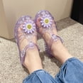 thumbnail image 4 of Xfvqtps Kids Girls Jelly Sandals Closed Toe Princess Flat Summer Beach Waterproof Fisherman Gladiator Sandals, 4 of 9