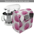 thumbnail image 2 of Leaf Stand Mixer Cover, Watercolor Style Pink Tropical Leaves Exotic Hawaiian Jungle Island Foliage, Kitchen Appliance Organizer Bag Cover with Pockets, 5 Quarts, Hot Pink Coconut, by Ambesonne, 2 of 4