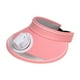 thumbnail image 4 of Visera para el sol, sombrero para fanáticos, gorras para exteriores, sombrero ajustable para el sol, viseras integradas, sombrero con ventilador para Rosa, 4 of 8