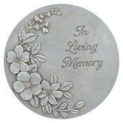 Nat & Jules In Loving Memory Stone Color 11 inch Resin Stepping Stone