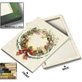 thumbnail image 2 of P&L Art Classic Christmas Wreath Canvas Wall Art, Festive Holiday Decor with Lights & Pinecones, Framed Canvas Print, 2 of 8