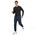 thumbnail image 4 of Winter Fleece Men's Athletic Joggers with Pocket, Drawstring, and Elastic Bottom Warm Sweatpants for Men, 4 of 7