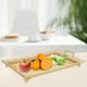 thumbnail image 3 of Bandeja decorativa de metal para frutas con asa para mesa de centro moderna y elegante para fiestas en casa. Dorado, 3 of 9