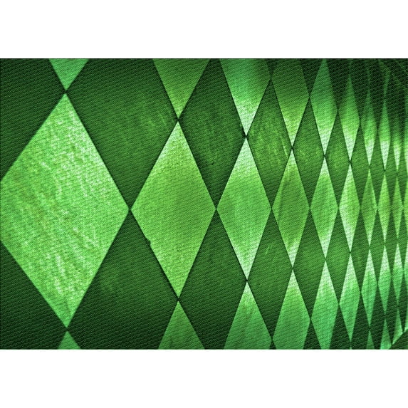 Ahgly Company Machine Washable Indoor Rectangle Transitional Deep Emerald Green Area Rugs, 7' x 10'