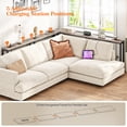 thumbnail image 6 of HOOBRO 70.9" Narrow Console Table with Charging Station, 5.9" Sofa Table with 2 Power Outlets and USB Ports, Long Entryway Tables Behind Couch Table, for Hallway, Living Room, Greige, 6 of 12