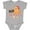 AC-Heather Grey, variant on Bring Back The 90s Cool Orange Cat Boys or Girls Baby Bodysuit