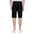 thumbnail image 3 of Men’s Cargo Shorts Casual Cotton Twill Multi Pockets Lightweight Outdoor Belted Black 34, 3 of 4