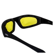 Global Vision Eyewear Men's Kickback 24 Sunglasses with Photochromic Color Changing Lenses, Yellow, Standard by Global Vision Eyewear