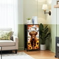 thumbnail image 2 of Boho Dresser for Bedroom with 4 Storage Drawers Fall Sunflower Cow Maple Leaves Autumn Harvest Highland Cow Autumn Dressers Chest of Drawers Steel Framed Fabric Closet Organizers for Entryway, 2 of 7