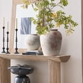 thumbnail image 3 of LuxenHome 2-Piece Marble Brown and White Terracotta Vase Set, 3 of 7