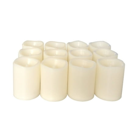 Candle Choice 12 Pieces LED Flameless Battery-operated Votives Candles with