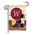 thumbnail image 5 of Breeze Decor 80222 Wine N Monogram 2-Sided Impression Garden Flag - 13 x 18.5 in., 5 of 7