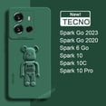 thumbnail image 2 of Funda De Soporte De Oso Lindo TECNO Spark Go 2023 2020 6 10 Pro 10C 4G Carcasa De Color Sólido Cámara Suave Cubierta De Silicona Original, 2 of 4