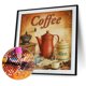 thumbnail image 1 of Cuadros Decorativos Kit de pintura de diamante 5D café taladro redondo completo DIY mosaico abstracto (HJ201) Ehuebsd embutido en tela, 1 of 1
