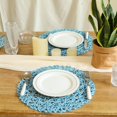 thumbnail image 7 of Paper Braided Round Placemats Natural Non-Slip Heat Resistant Table Mats for Dining Tables Farmhouse Woven Indoor & Outdoor Place mats for Thanksgiving., 7 of 7