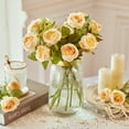 thumbnail image 4 of Artificial Rose Flower Realistic Silk Roses with Stem Bouquet of Flowers Plastic Flowers Real Looking Fake Roses for Home Wedding Centerpieces Party Decorations, 4 of 8