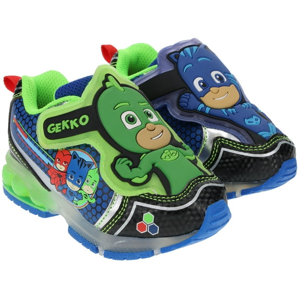 PJ Masks Shoes, Boys Mismatch Sneakers Gekko & Catboy, LightUp Runner
