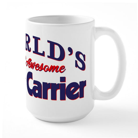 CafePress - World's Most Awesome Mail - 15 oz Ceramic Large White Nolvety Mug